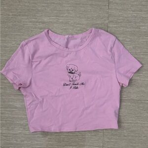 Charlotte Russe Pink Crop Top